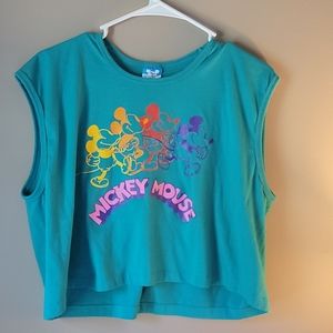 Vintage Disney Mickey Mouse Graphic cropped  Tee